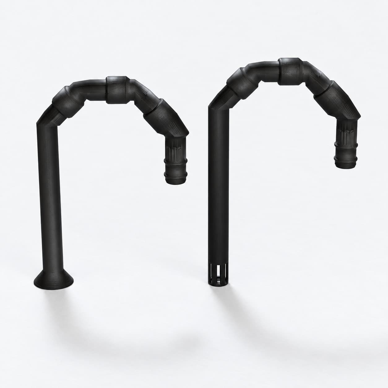 Lily Pipe Inflow + Outflow Pair, Eheim 16/22mm, Black, product image